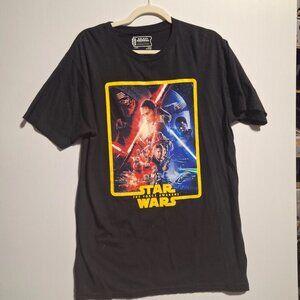L Star Wars The Force Awakens T-shirt 100% Cotton Collectible Authentic